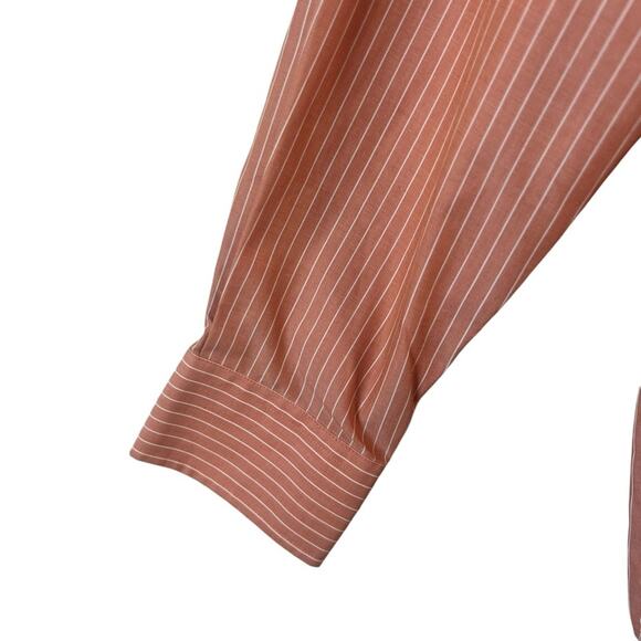 EDDIE BAUER WRINKLE AND STAIN RESISTANT LONG SLEEVE BUTTON DOWN MENS DRESS SHIRT - Picture 6 of 12